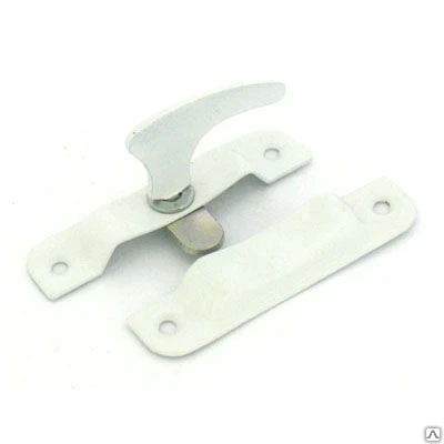 Фото для завертка накладная ЗФ1 полимер (белая) форточная (200)