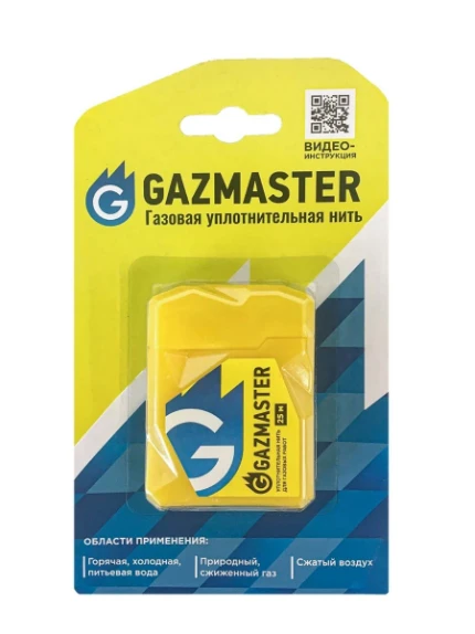 Фото для Нить уплотн.газовая Gazmaster 25м бокс