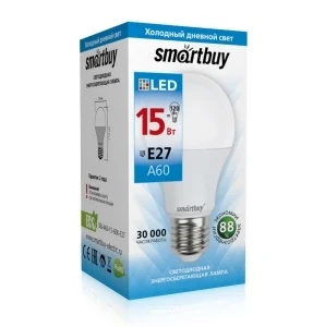 Фото для Лампа LED-А60 15Вт 6000 Е27 Smartbuy