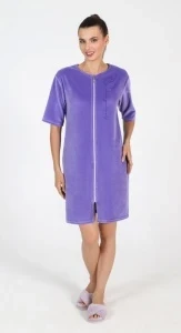 Фото для Халат жен. велюр на молнии Афина р.50 (ЧЗ)