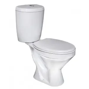 Фото для Унитаз-компакт CAPRI, косой выпуск, нижняя подводка, кнопка, белый