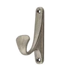 Фото для Крючок-вешалка 1-но рожковый 5724 Ника (античное серебро)
