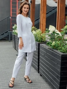 Фото для Блуза женская Бл-362 либерти люкс рук.3/4 р.52 170-176(ЧЗ)