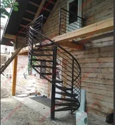 Лестница спиральная металлическая. Изготовление