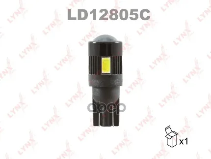 Фото для А/Лампа T10 12v W5w Ld12805c Светодиодная Led 6500k W2,1x9,5d Smdx1 Lyxauto LYNXauto арт. LD12805C