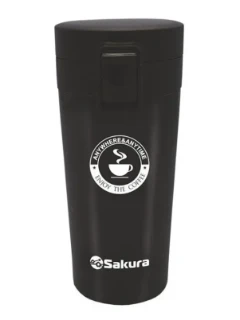 Фото для Термокружка SAKURA TM-01-380BK Черная (0,38л,6,3*17,3см)