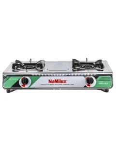 Фото для Плита газовая 2-х конф.NaMilux NA-703ASM (3.кВт,200гр/час,конф.лит.аллюм,поджиг,переход) люкс