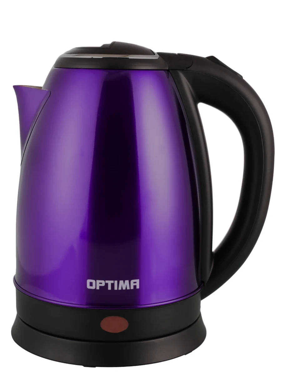 Чайник OPTIMA EK-1808SS нерж.фиолетовый (1,8л,диск)