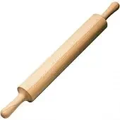 Фото для Скалка деревянная модель №1 (Д-40,ручка 2 стороны,береза)