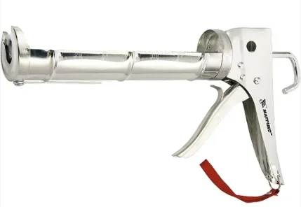 Пистолет для герметика 310 мл полуоткрытый, зубчатый шток 7мм
