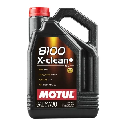 Фото для Масло моторное MOTUL 8100 X-clean+ 5w30 синтетическое, ACEA C3, универсальное, 5л, арт. 106377
