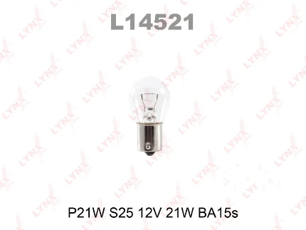 Фото для Автолампа 12V P21W 21W цоколь BA15s LYNXauto