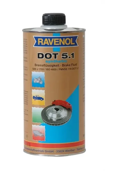 Фото для Тормозная жидкость RAVENOL DOT5.1 1л