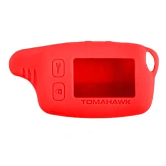 Чехол на сигнализацию TOMAHAWK TW9010,9020,9030 силиконовый Красный