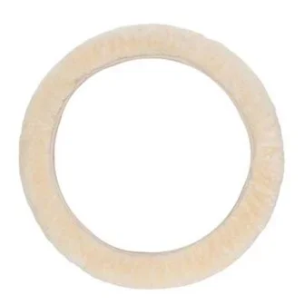 Фото для Чехол на рулевое колесо, искуственный мех, размер L, бежевый 1502000-226 BE