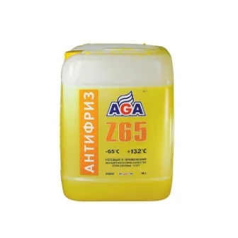 AGA044Z Антифриз AGA жёлтый -65C (10л)