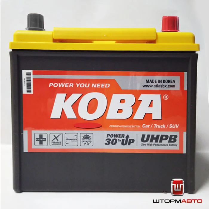 Аккумулятор KOBA UMF95D23L, Корея (75 а/ч)