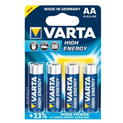 Батарейка Тип "АА" Varta 4906 LR6 High Energy 4шт/бл(рус)