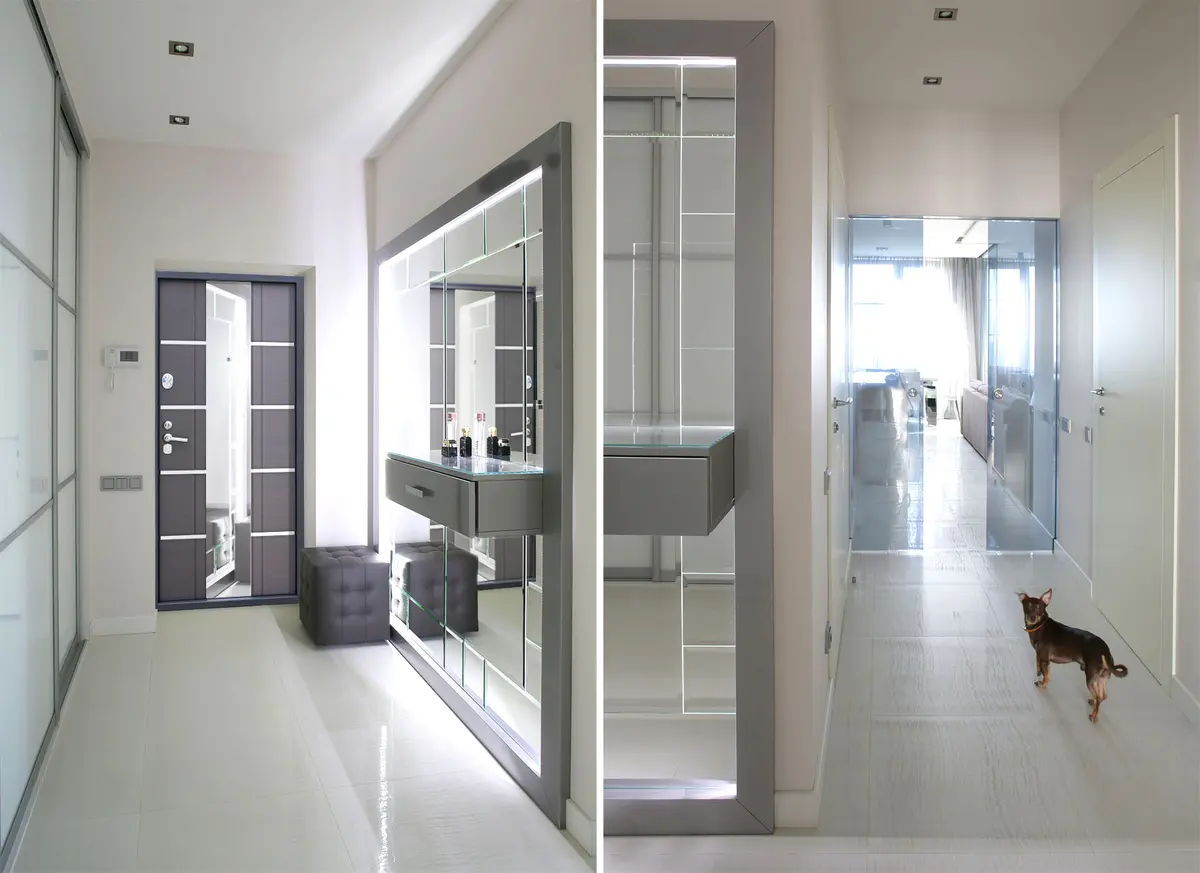 Дверь входная с зеркалом Европа