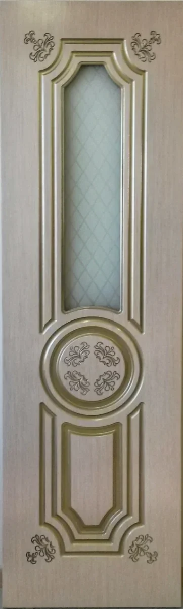 Фото для Межкомнатная дверь шпон Фантазия Беленый дуб Стекло матовое