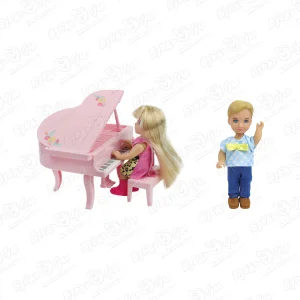 Кукла миниатюрная Kiki love Пианистка с певцом