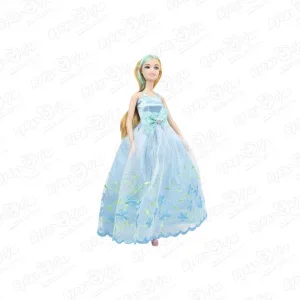 Кукла Lanson Toys Alisa в голубом платье с набором одежды и гардеробной