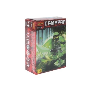 Фото для Конструктор фигурка Самурай зелёный 29дет