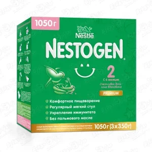 Смесь Nestle NESTOGEN PREMIUM 2 молочная 1050г с 6мес БЗМЖ