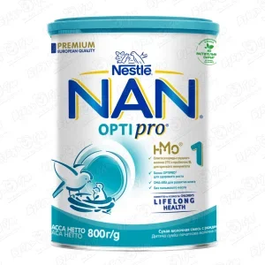 Фото для Смесь Nestle NAN OPTIPRO 1 молочная 800г с 0мес БЗМЖ