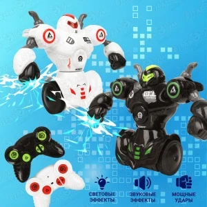Фото для Набор боевых роботов Lanson Toys Робобокс р/у световые и звуковые эффекты 2шт с 6лет