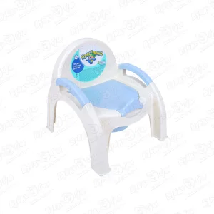 Горшок-стул Пластишка со съемной чашей голубой