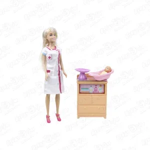 Фото для Набор игровой Lanson Toys кукла доктор с аксессуарами 29см
