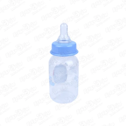 Фото для Бутылка lubby пластиковая с силиконовой соской узкое горло125мл с 0мес