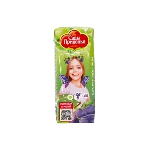 Фото для Сок Сады Придонья яблоко-слива с мякотью 200мл с 5мес