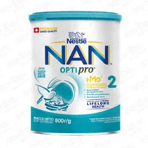 Смесь Nestle NAN OPTIPRO 2 молочная 800г с 6мес БЗМЖ