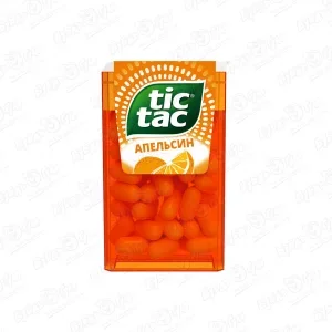 Фото для Драже tic tac со вкусом апельсина 16г