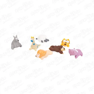 Набор игрушек для ванны Lanson Toys Зоопарк ПВХ 7шт с 6мес