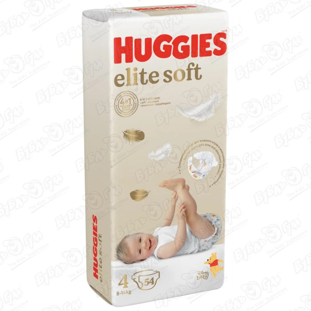 Подгузники HUGGIES Elite Soft 4 8-14кг 54шт