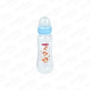 Фото для Бутылка babyland с силиконовой соской классическая 240мл с 6мес голубая