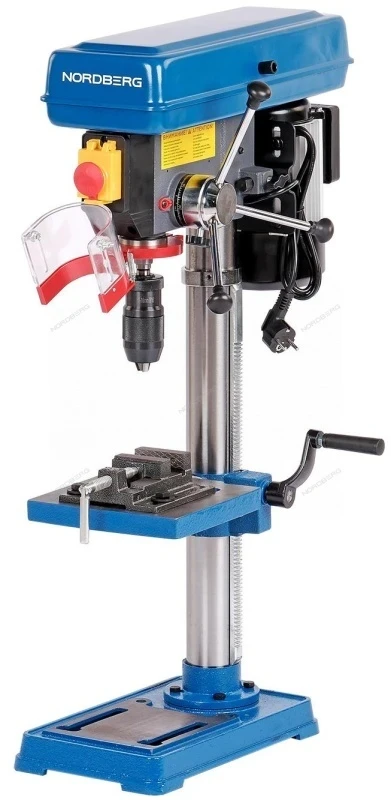 Фото для Станок сверлильный (450Вт, 16 мм, 12 скоростей, тиски) NORDBERG ND1651
