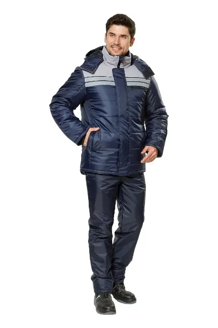 Фото для Куртка утепленная "Эребус" цвет темно-синий/серый