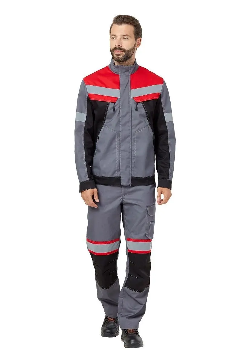 Костюм "Памир-1 " куртка + брюки цв. серый/черный/красный