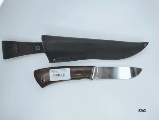 Нож "Шершень малый"сталь Х12МФ (венге, мельхиор с проставкой+трубка)