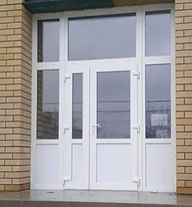 Двери входные из профиля ПВХ. Изготовление и монтаж