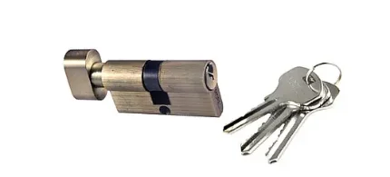 Фото для Ключевой цилиндр с заверткой бронза 60 мм RUCETTI