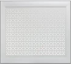 Экран для радиатора Дамаско белый 90*60