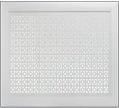 Экран для радиатора Дамаско белый 90*60