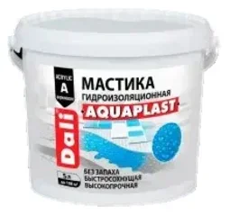 Фото для Мастика гидроизоляционная, голубой "Аквапласт" 2,5 л РОГНЕДА