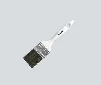 Фото для Кисть плоская "PROFI для лака" темная синтетическая щетина, пластиковая ручка 25х15мм