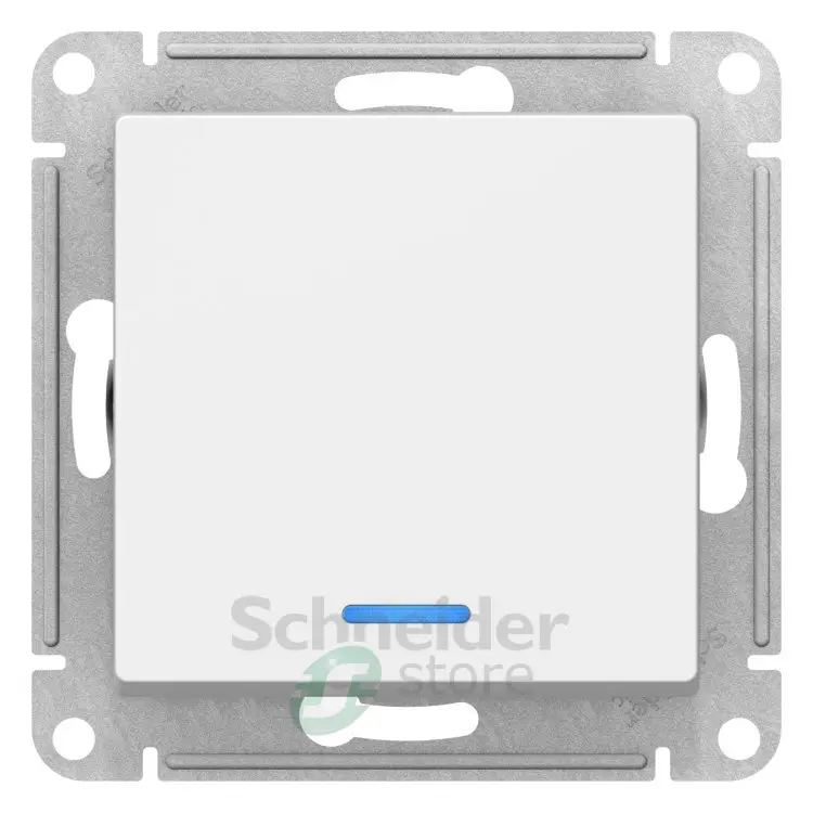 Выключатель AtlasDesign белый 1кл. с индикатором, без рамки Schneider Electric